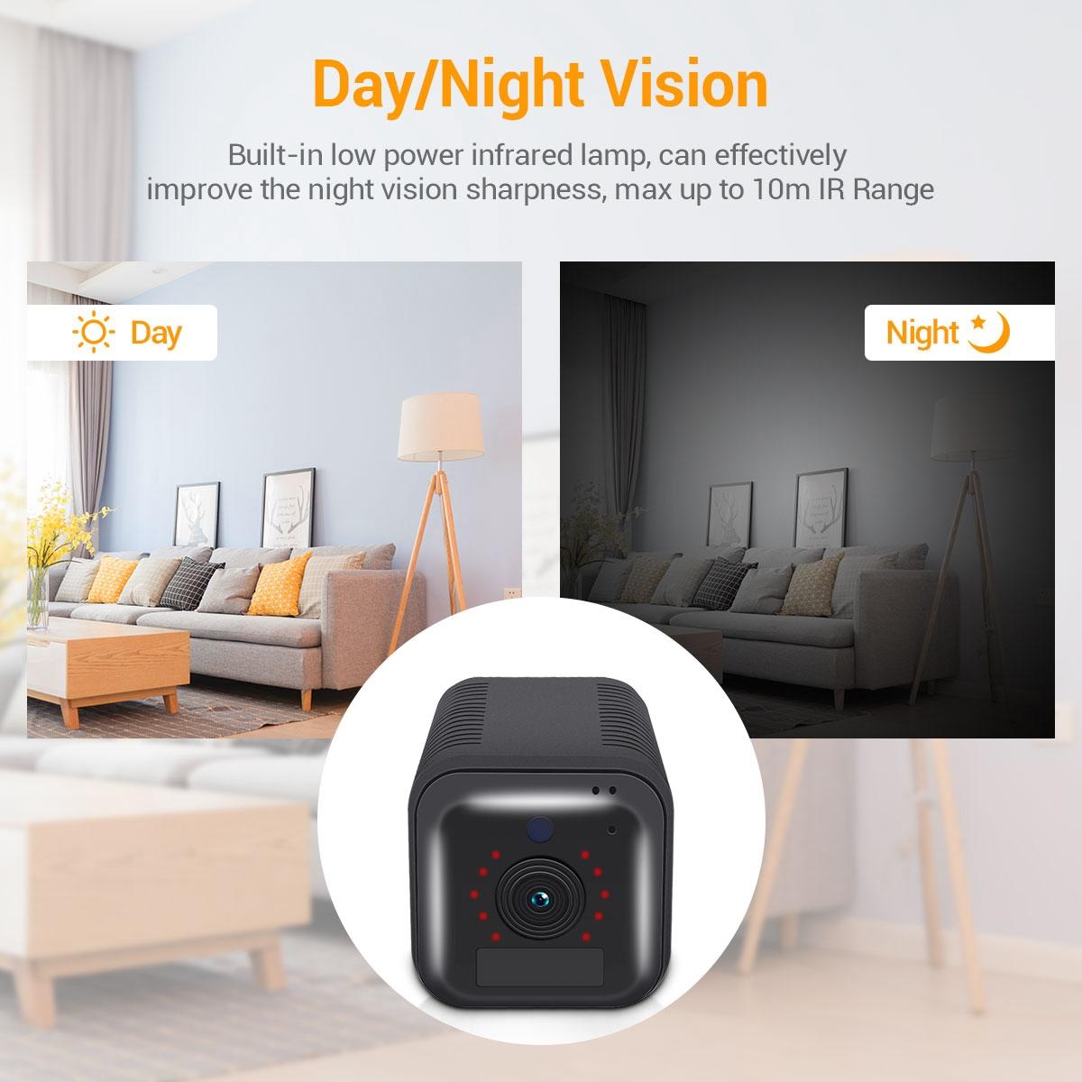 1080P Full HD WiFi Security Camera – Night Vision, Two-Way Audio, Motion Detection, Indoor/Outdoor Surveillance