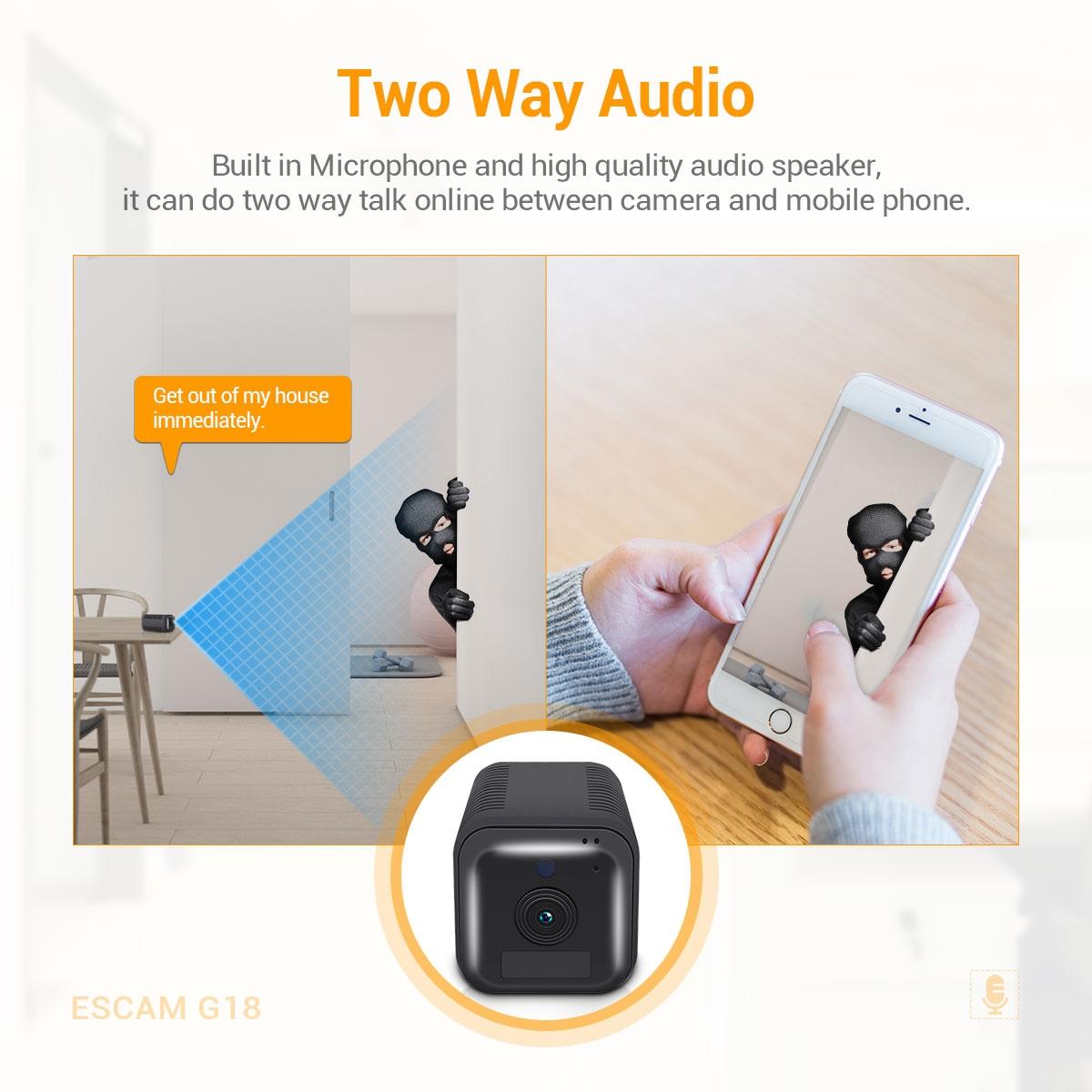 1080P Full HD WiFi Security Camera – Night Vision, Two-Way Audio, Motion Detection, Indoor/Outdoor Surveillance