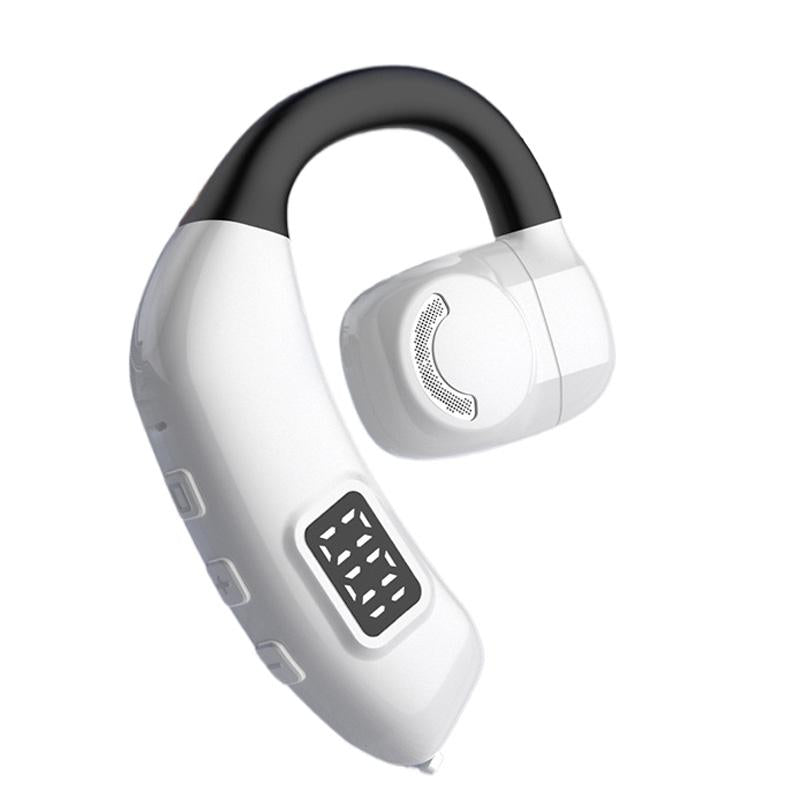 Wireless Bluetooth Earbuds with Digital LED Display – Stereo Sound, Touch Control, Long Battery – Orange