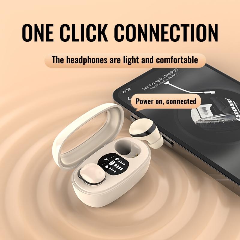 Wireless Mini TWS Earbuds – Noise Reduction, Long Battery Life, Bluetooth 5.3 – Black