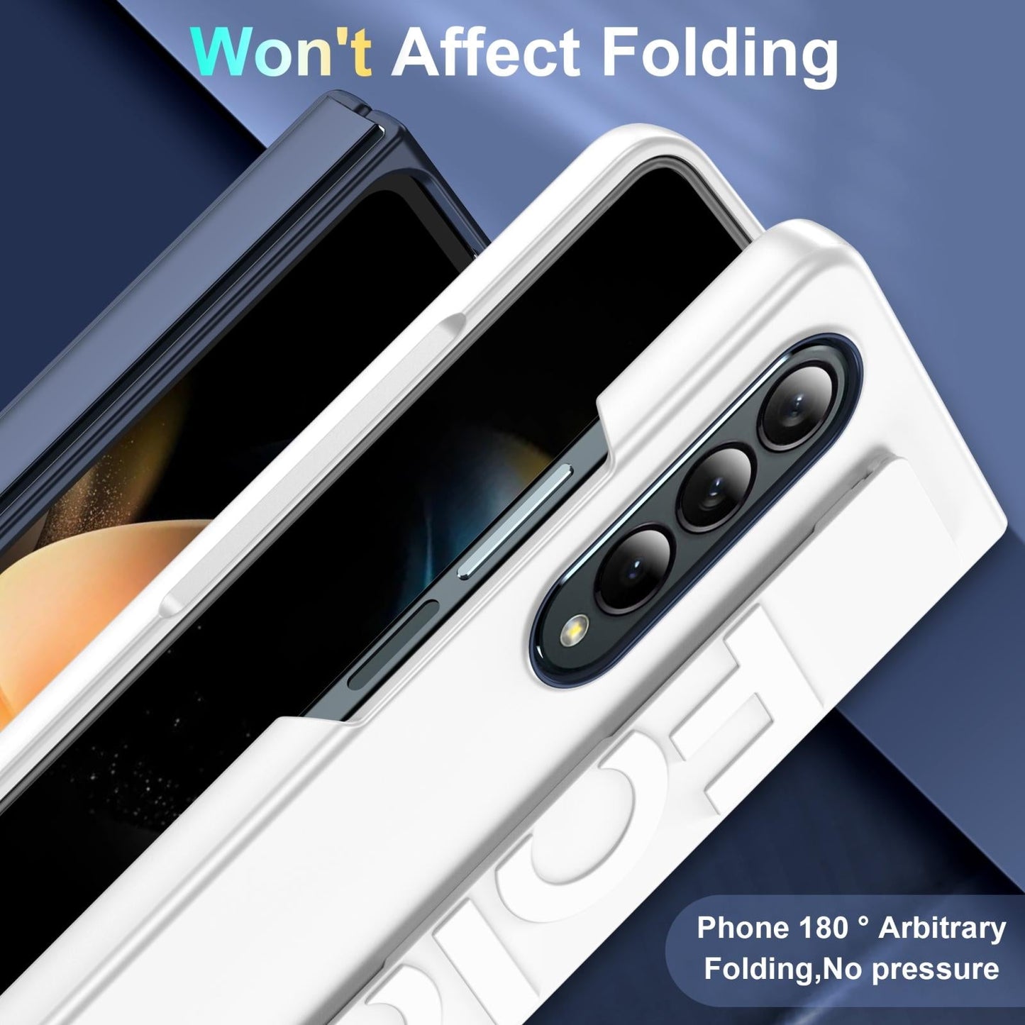 Silicone Wristband Case for Samsung Galaxy Z Fold4 5G – Foldable Matte Clear Protective Cover