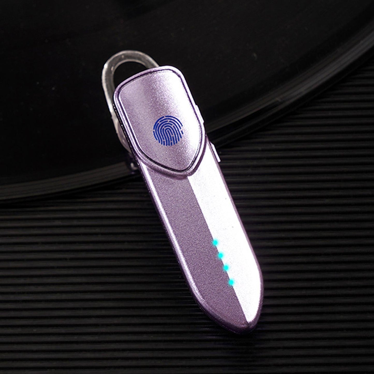 Bluetooth 5.0 Business Earphone with Fingerprint Touch Control – Blue