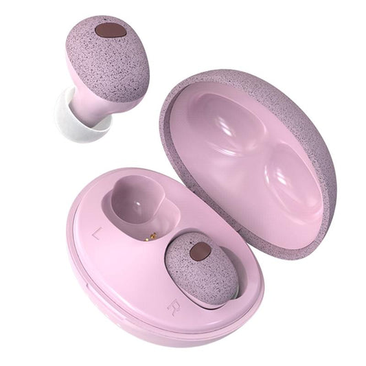 Wireless Bluetooth Earphones with 5D Sound & Magnetic Charging Case – Hi-Fi Stereo Earbuds (Cherry Blossom Pink)