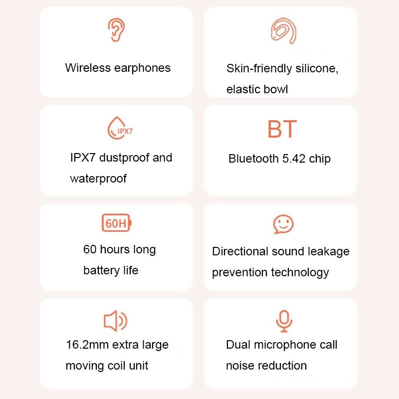 Skin-Colour Wireless Dual-Mic Bluetooth Earphones – Noise Reduction & LED Display Earbuds
