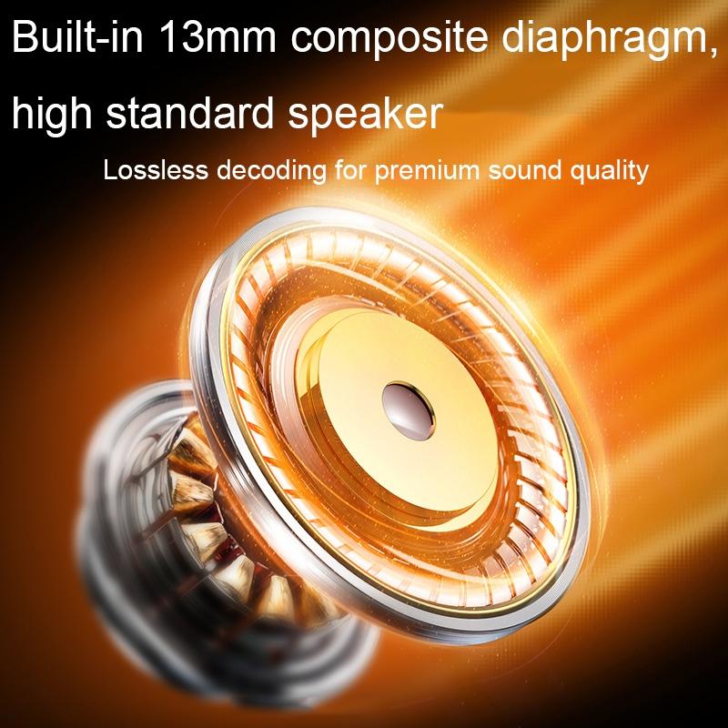 Wireless Bluetooth Headset with Low Delay and Transparent Design – Orange, In-Ear Earbuds for Gaming & Streaming