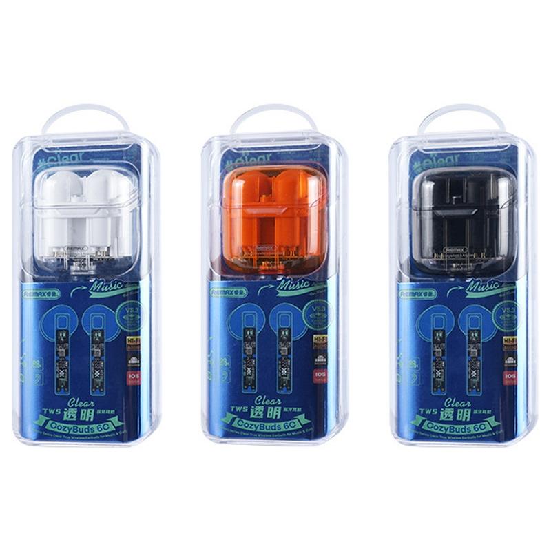 Wireless Bluetooth Headset with Low Delay and Transparent Design – Orange, In-Ear Earbuds for Gaming & Streaming