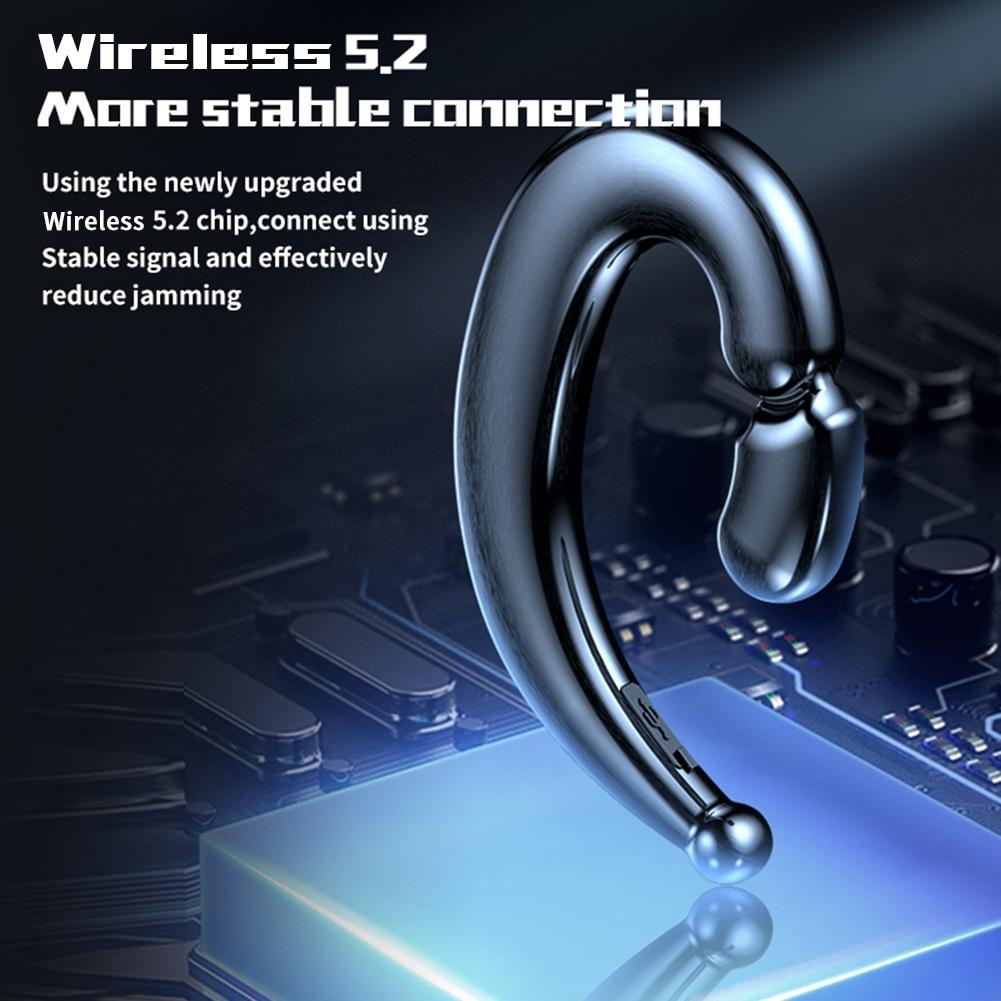 Wireless Bone Conduction Sports Earphones – M520, Sweatproof & Comfortable Fit – Pink