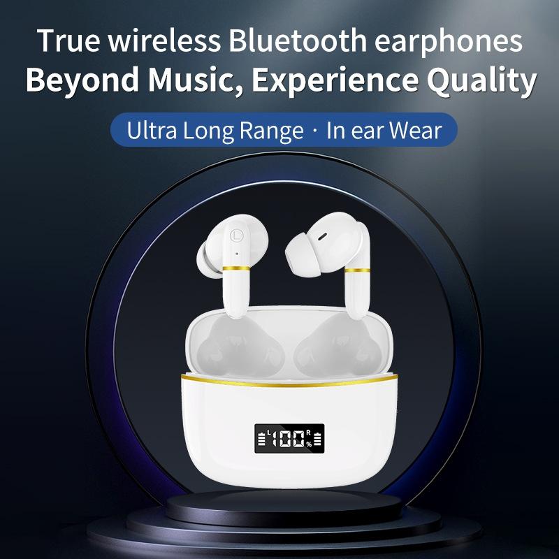 J2 Wireless In-Ear Earphones with Digital Display Charging Case – Pink, Bluetooth, True Wireless