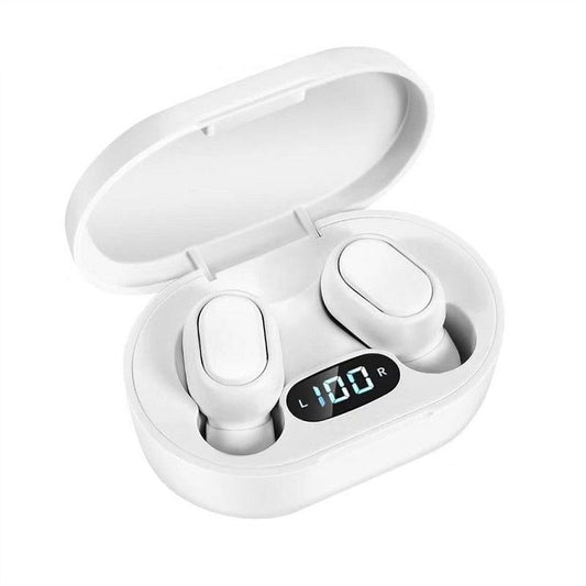Waterproof TWS Bluetooth 5.0 In-Ear Headphones for Sports – Yellow, Wireless Earbuds with Mic & Charging Case