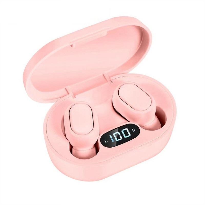 Waterproof TWS Bluetooth 5.0 In-Ear Headphones for Sports – Yellow, Wireless Earbuds with Mic & Charging Case