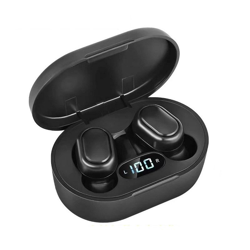 Waterproof TWS Bluetooth 5.0 In-Ear Headphones for Sports – Yellow, Wireless Earbuds with Mic & Charging Case