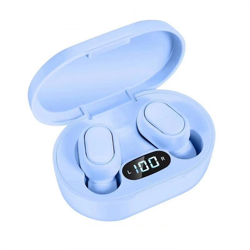Waterproof TWS Bluetooth 5.0 In-Ear Headphones for Sports – Yellow, Wireless Earbuds with Mic & Charging Case