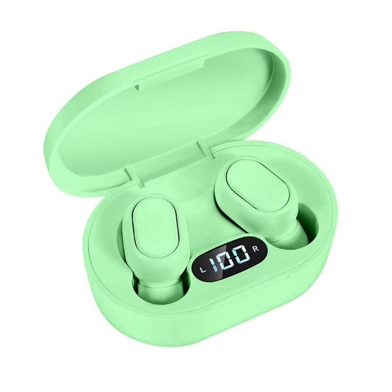 Waterproof TWS Bluetooth 5.0 In-Ear Headphones for Sports – Yellow, Wireless Earbuds with Mic & Charging Case