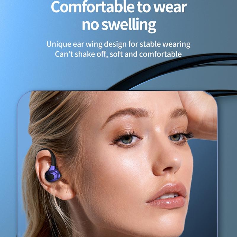 Wireless Bluetooth F8 Earphones with Charging Case – Red Single-Ear Earbud