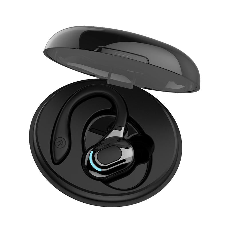 Wireless Bluetooth F8 Earphones with Charging Case – Red Single-Ear Earbud