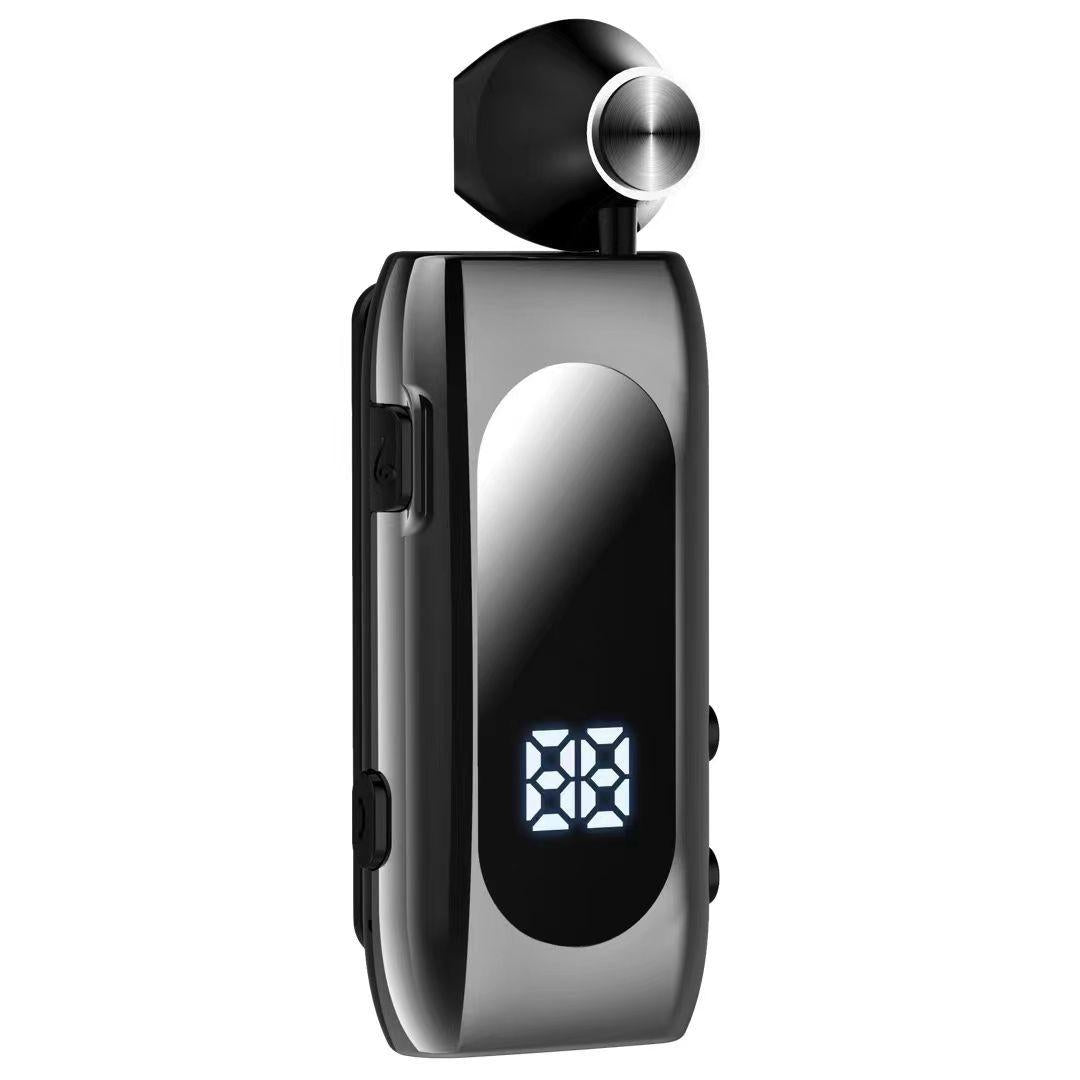 Wireless Bluetooth Earphone for Business – K55 Single-Ear Headset with Mic, Silver