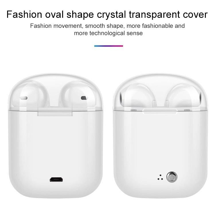 Wireless Bluetooth TWS Earphones with Charging Case – I7S Binaural Stereo Plating – Blue