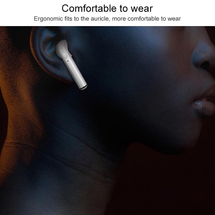 Wireless Bluetooth TWS Earphones with Charging Case – I7S Binaural Stereo Plating – Blue