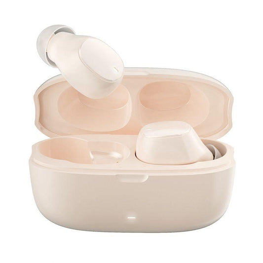Wireless Earphones with AI Noise-Cancelling Mic – Bluetooth 5.3 In-Ear Headphones, Skin Colour