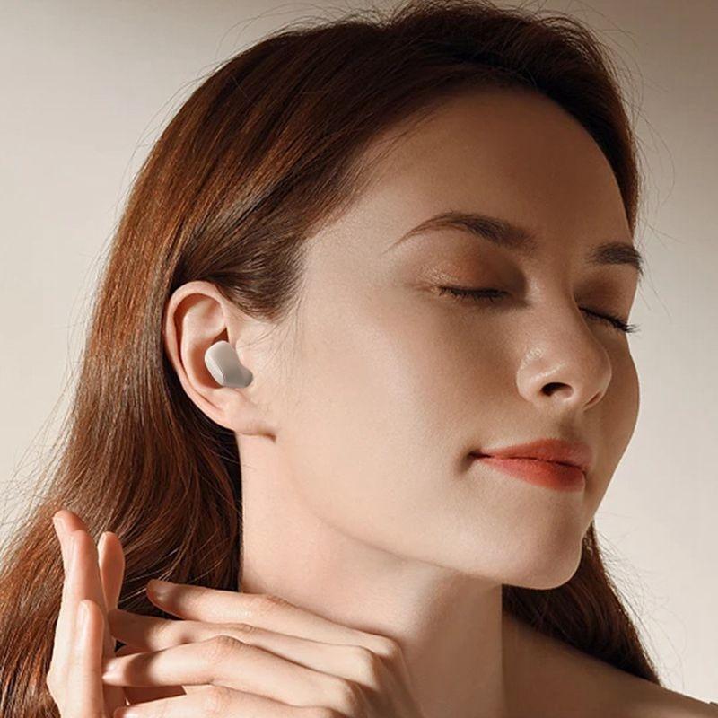 Wireless Earphones with AI Noise-Cancelling Mic – Bluetooth 5.3 In-Ear Headphones, Skin Colour