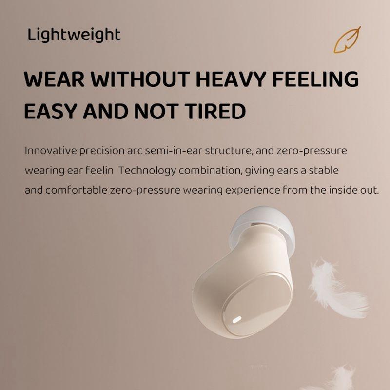 Wireless Earphones with AI Noise-Cancelling Mic – Bluetooth 5.3 In-Ear Headphones, Skin Colour
