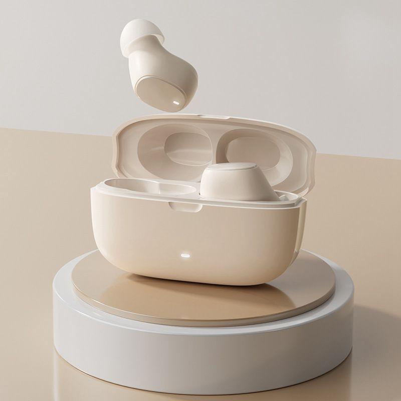 Wireless Earphones with AI Noise-Cancelling Mic – Bluetooth 5.3 In-Ear Headphones, Skin Colour