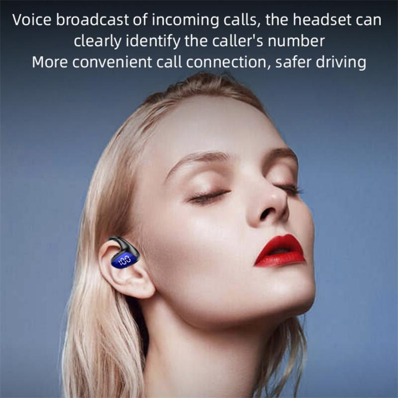 Air Conduction Bluetooth Earphone – Business Style Wireless Headset – Blue