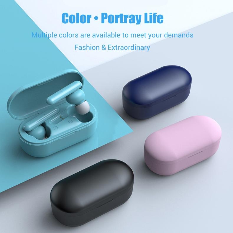 Mini TWS Bluetooth Wireless Earbuds – Green | Touch Control, Built-in Mic & Charging Case