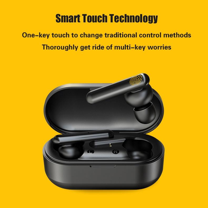 Mini TWS Bluetooth Wireless Earbuds – Green | Touch Control, Built-in Mic & Charging Case