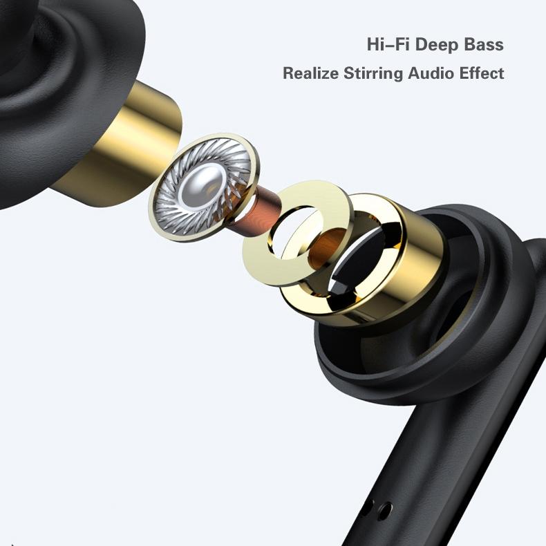 Mini TWS Bluetooth Wireless Earbuds – Green | Touch Control, Built-in Mic & Charging Case