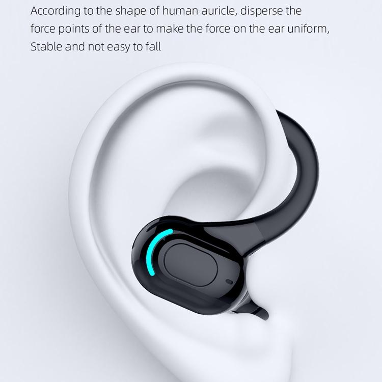 Wireless Sports Earphones – F8 Bluetooth 5.1 Ear-Hook Stereo Headphones – Black & Red