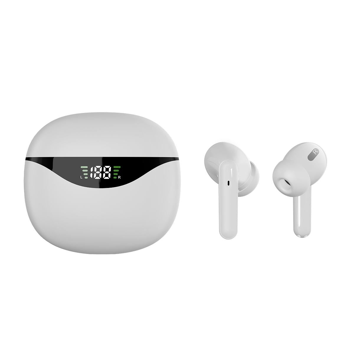 TWS Wireless Bluetooth Earphones – Stereo Sound, In-Ear Headphones with Mic – Pink