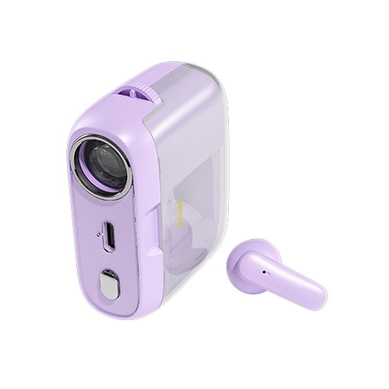 WK S28 TWS Wireless Bluetooth Earphones – Pink, True Wireless Stereo (TWS) Earbuds with Charging Case