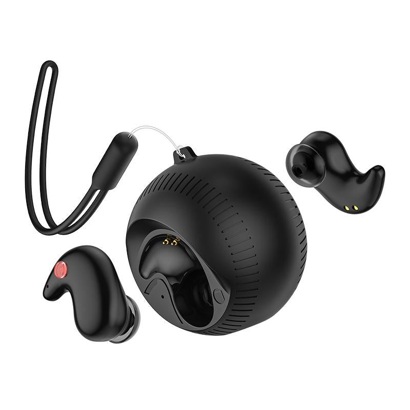 Coconut Ball Bluetooth Earphones with Charging Case – True Wireless In-Ear Headphones, Pink