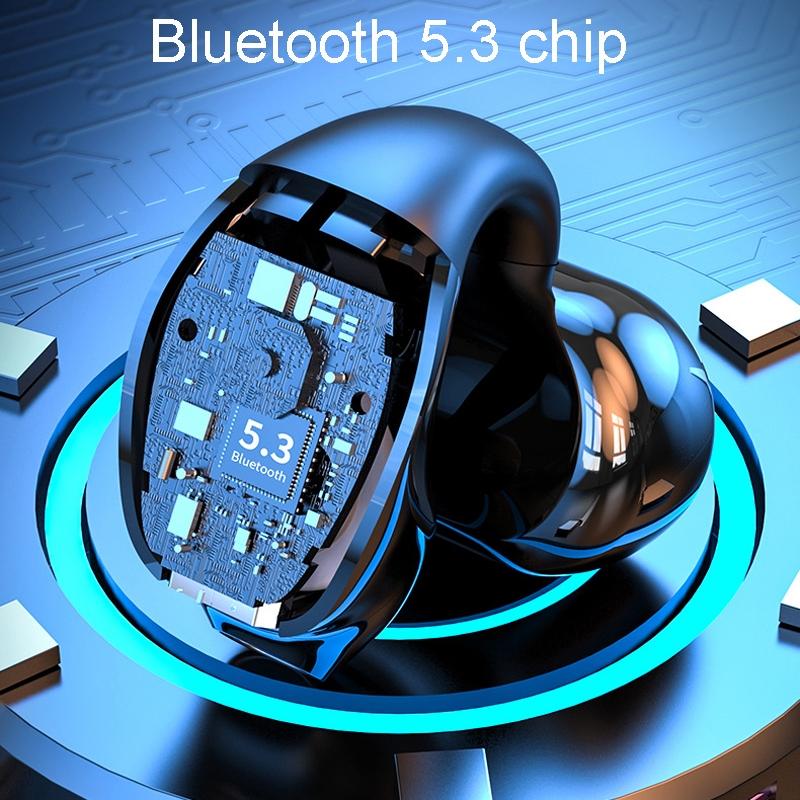 Wireless Clip-On Bluetooth Earphone for Sports & Gaming – Secure Fit Headset – Light Skin Tone