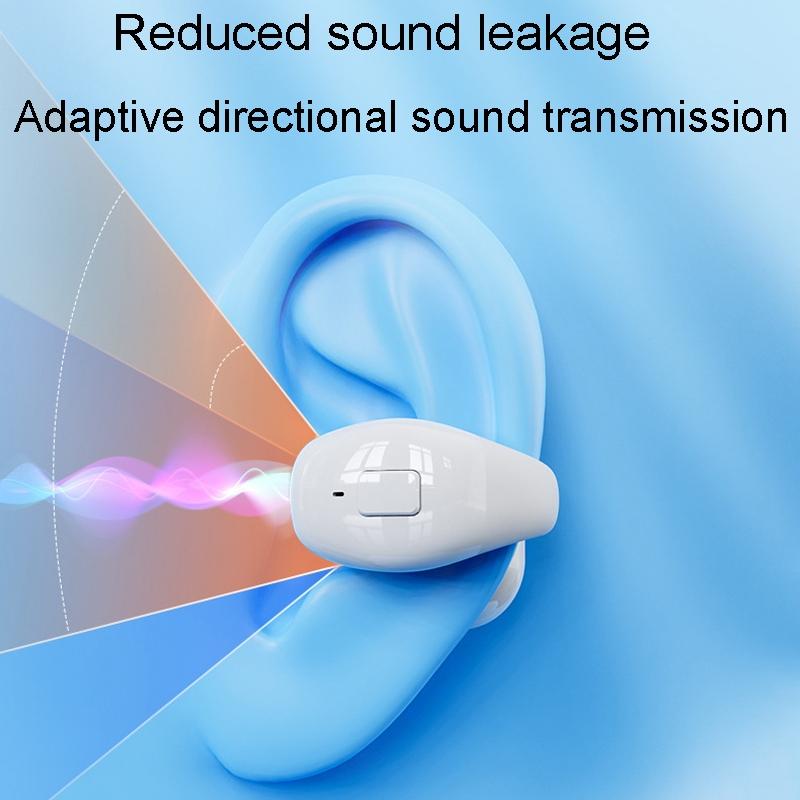 Wireless Clip-On Bluetooth Earphone for Sports & Gaming – Secure Fit Headset – Light Skin Tone