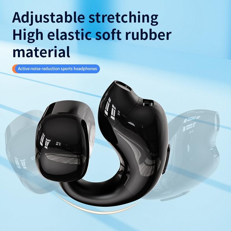 Wireless Clip-On Bluetooth Earphone for Sports & Gaming – Secure Fit Headset – Light Skin Tone