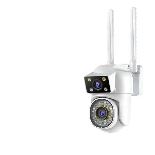 Outdoor WiFi Dual-Lens Security Camera – Night Vision, Remote Control, HD Surveillance System
