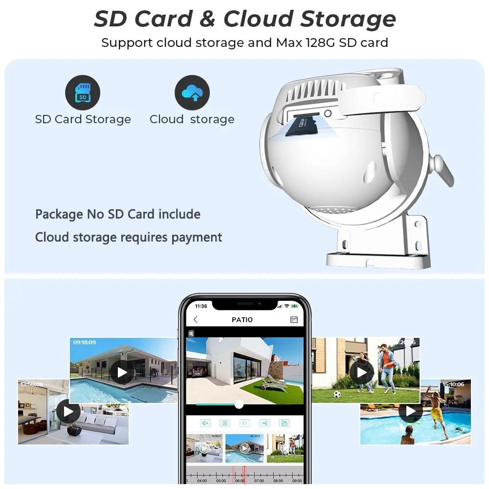 Outdoor WiFi Dual-Lens Security Camera – Night Vision, Remote Control, HD Surveillance System