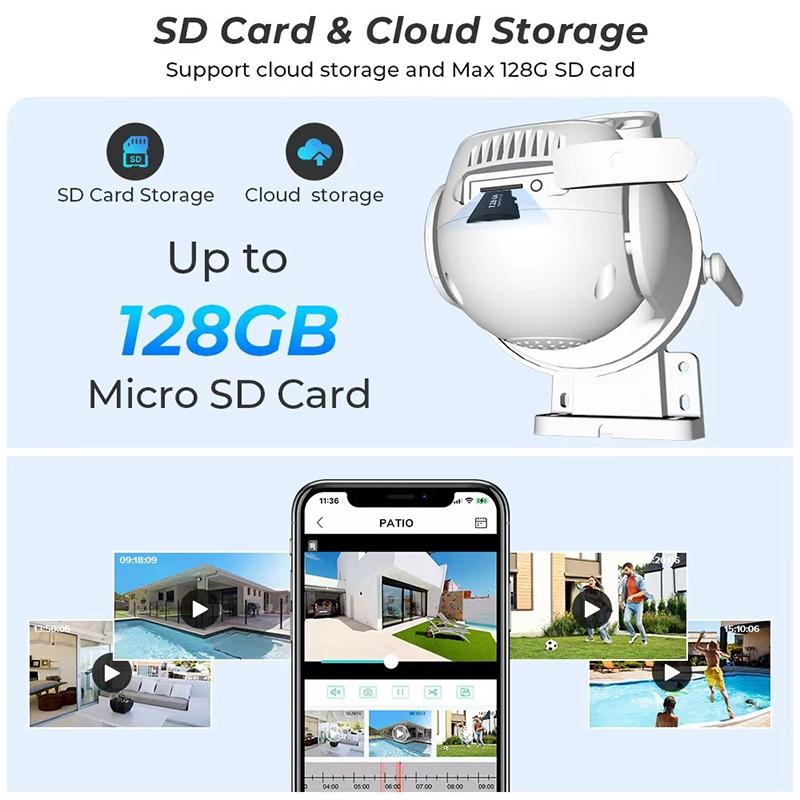 6MP Dual-Lens WiFi Security Camera – AI Human Detection, Two-Way Audio, Smart Home Monitoring