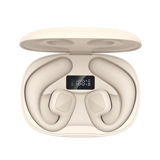 Wireless TWS Bluetooth Earbuds – Air Conduction Technology, Open-Ear Design – Khaki