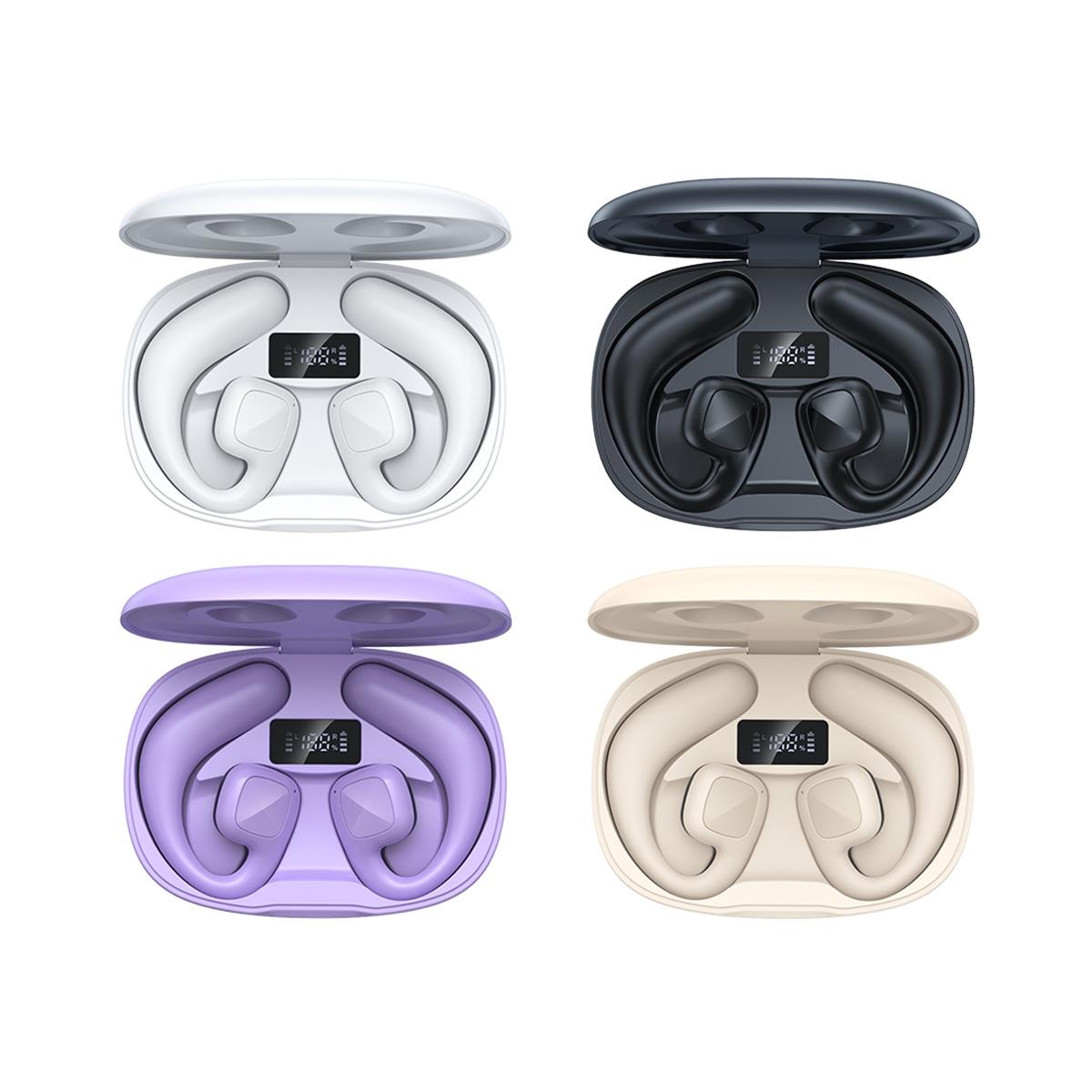 Wireless TWS Bluetooth Earbuds – Air Conduction Technology, Open-Ear Design – Khaki