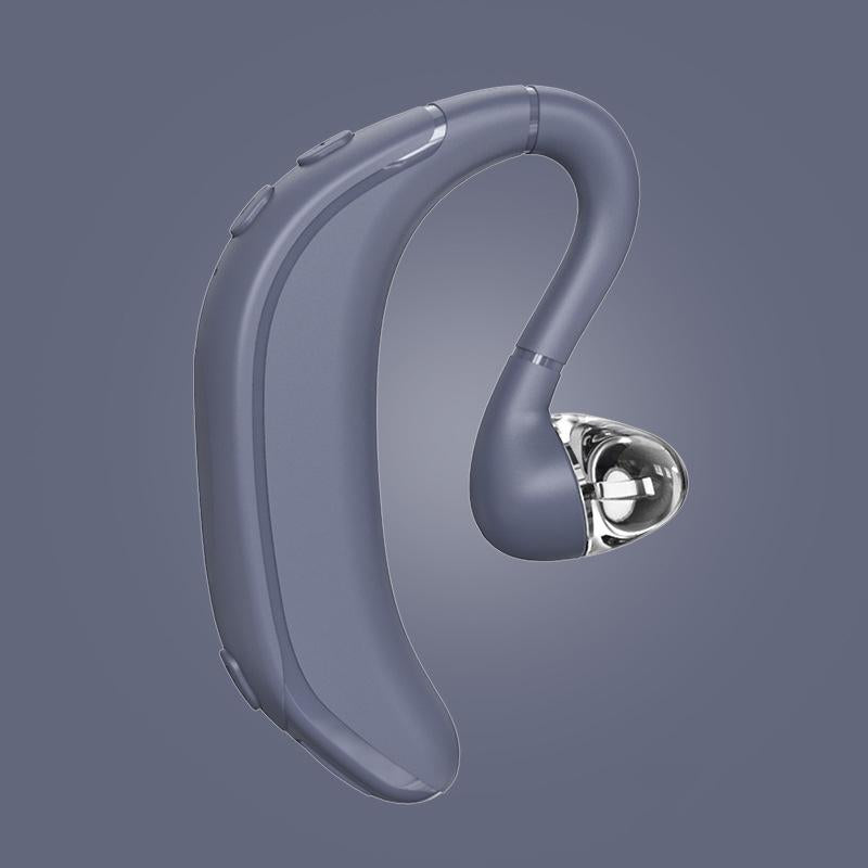Business Bluetooth Earphones with Left/Right Rotation – Wireless Single-Ear Headset (Grey)