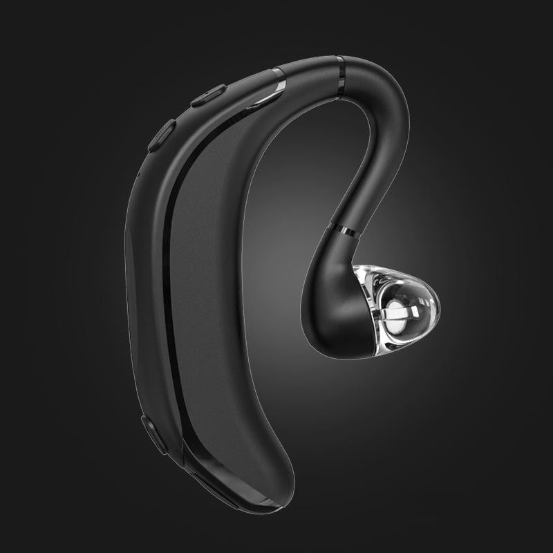 Business Bluetooth Earphones with Left/Right Rotation – Wireless Single-Ear Headset (Grey)