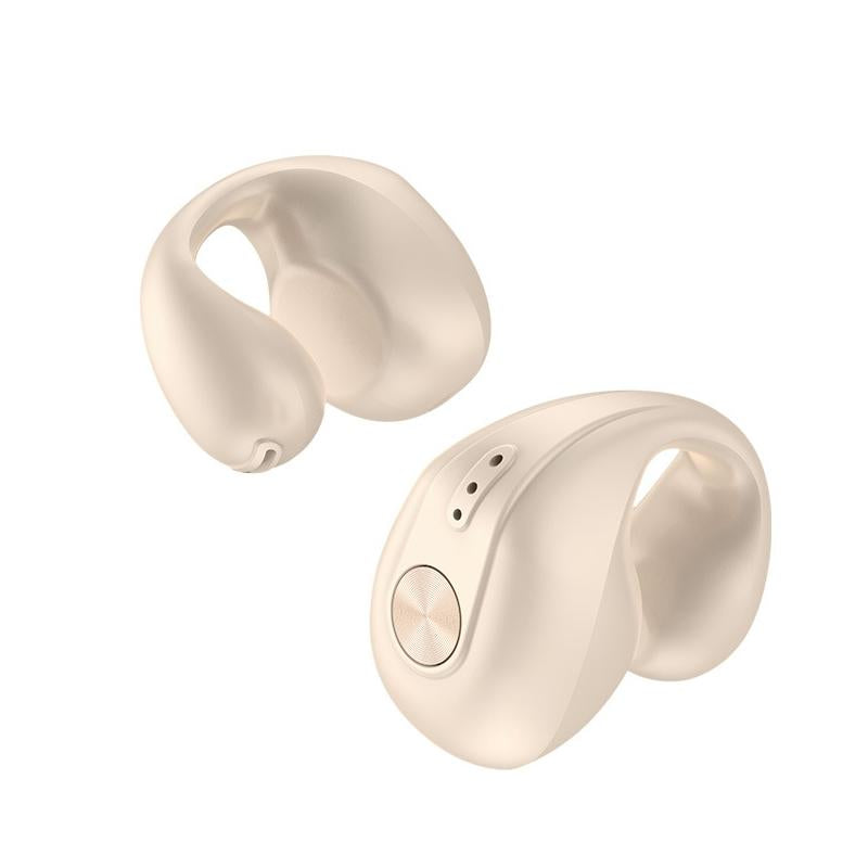 Mini Sport Clip Wireless Dual-Ear Bone Conduction Bluetooth Earphones – Blue, Lightweight & Secure Fit