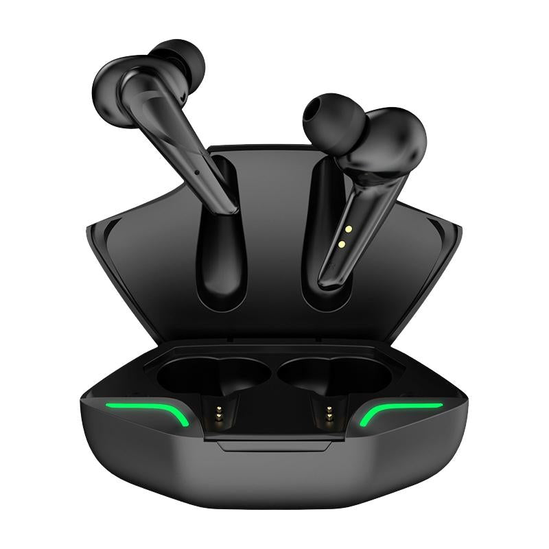 Wireless Gaming Earbuds – Bluetooth 5.0, LED Light, Low Latency, Hi-Fi Stereo – Yellow