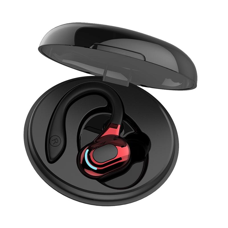 F8 Wireless Bluetooth 5.0 Single Ear Earphone with Charging Case – Green – Compact & Lightweight for Hands-Free Use