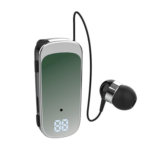 K65 Wireless Business Earbuds – Retractable Cable, Bluetooth Connectivity – Green