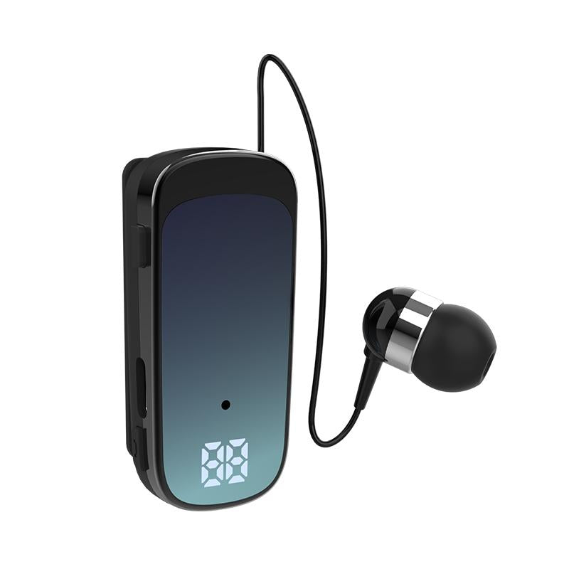 K65 Wireless Business Earbuds – Retractable Cable, Bluetooth Connectivity – Green