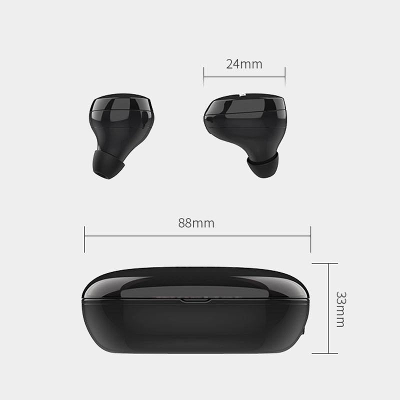 Waterproof TWS Bluetooth Earphones with HD Stereo Sound – Wireless In-Ear, Orange
